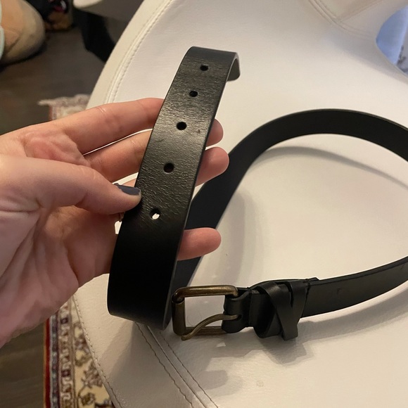 Black leather timberland belt - Picture 4 of 6